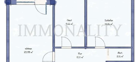 2 Schlafzimmer Wohnung in Hildesheim, Germany, Nr. 276572 14