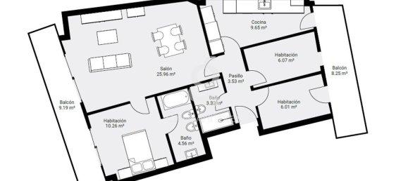 3 bedrooms Apartment in Cornella De Llobregat, Spain No. 158397 23