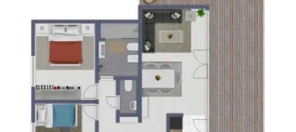 2 Schlafzimmer Penthouse in Stuttgart, Germany, Nr. 38688 17