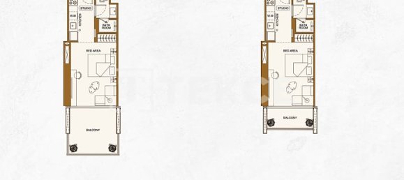 1 dormitorio apartamento en venta en Jumeirah Village Triangle, Dubai, UAE № 120329 13