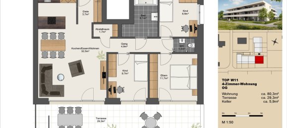 4غرفة شقة في Feldkirch, Austria رقم 124686 2