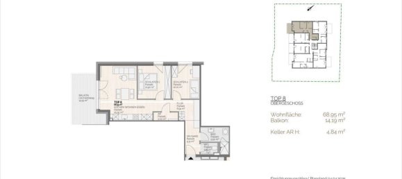3 rooms Apartment in Ried im Innkreis, Austria No. 247960 4