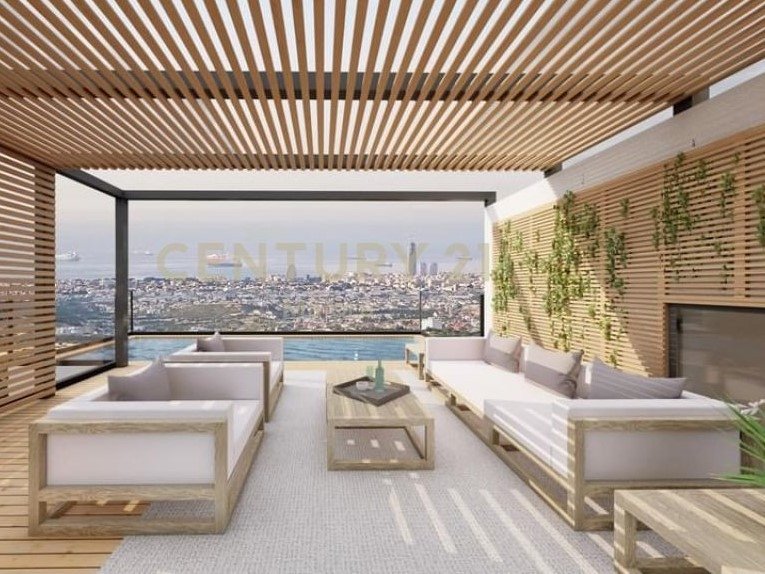 Пентхаус с 3 спальнями в Агиос Афанасиос, Кипр № 1358