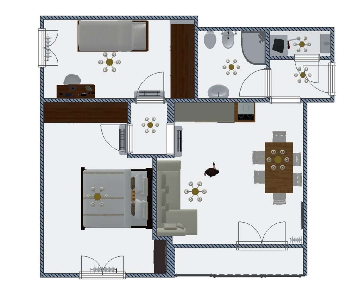 3 rooms Apartment in Florence, Italy No. 181755