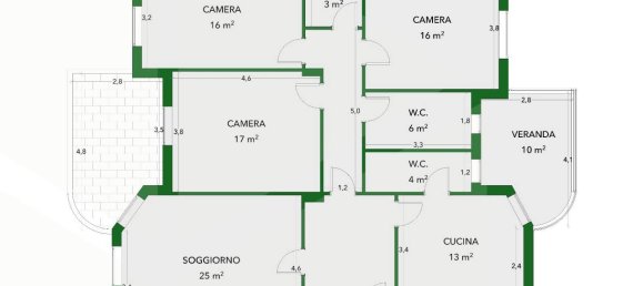 4-salle Appartement à Bari, Italy No. 29800 4
