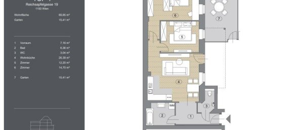 3 rooms Apartment in Rudolfsheim-Funfhaus, Austria No. 189461 11