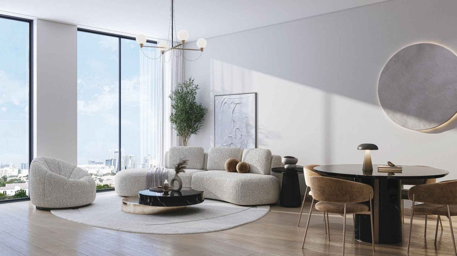 Квартира с 1 спальней в The Corner, Dubai Land, ОАЭ № 63699