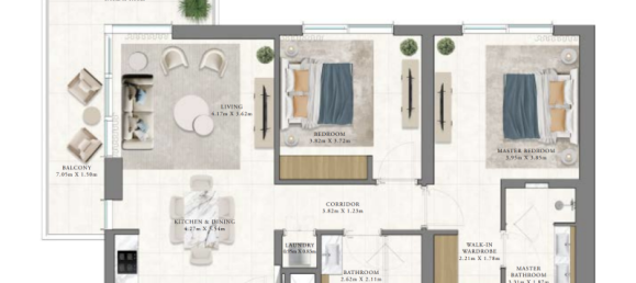 Apartamento de 1 dormitorio en Dubai Hills Estate, UAE No. 121182 4