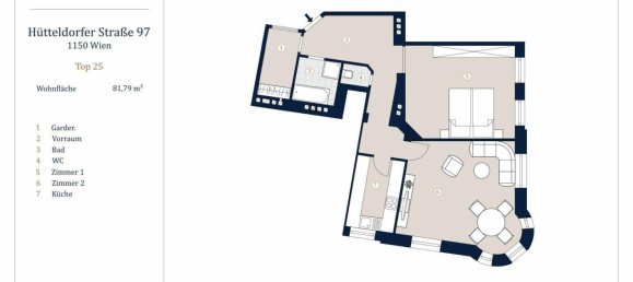 3-salle Appartement à Wieden, Austria No. 77836 9