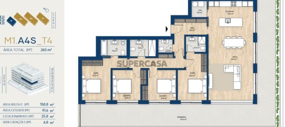 4 غرف نوم شقة في Vila Nova de Gaia, Portugal رقم 160800 22