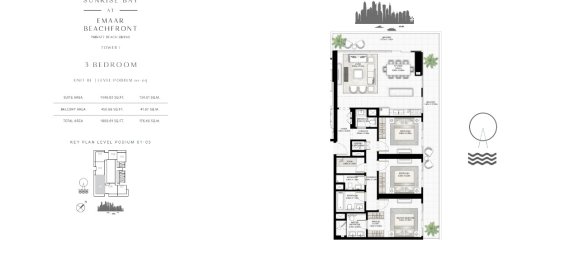 3 bedrooms Apartment in SUNRISE BAY, Dubai Harbour, UAE No. 58779 28