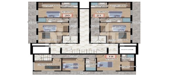 Apartamento 1+1 em Oba, Turkey N.º 14396 19