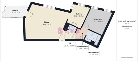 1 Schlafzimmer Wohnung in Montigny-les-Metz, France, Nr. 216199 5