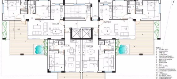 3 dormitorios apartamento en venta en Larnaca, Larnaka, Cyprus № 9360 12
