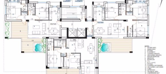 3 dormitorios apartamento en venta en Larnaca, Larnaka, Cyprus № 9360 14