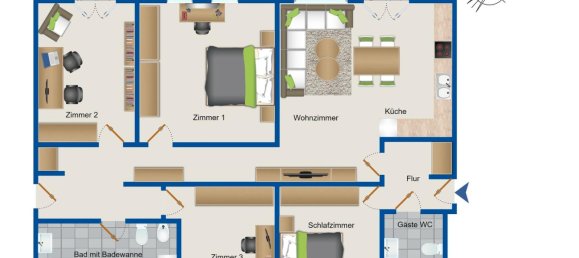 5غرفة شقة في Tempelhof, Germany رقم 15989 13
