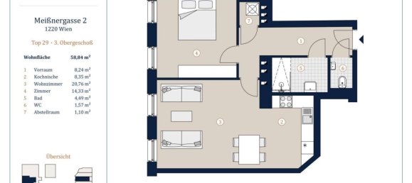 Apartamento de 2 habitaciónes en Vienna, Austria No. 145764 15