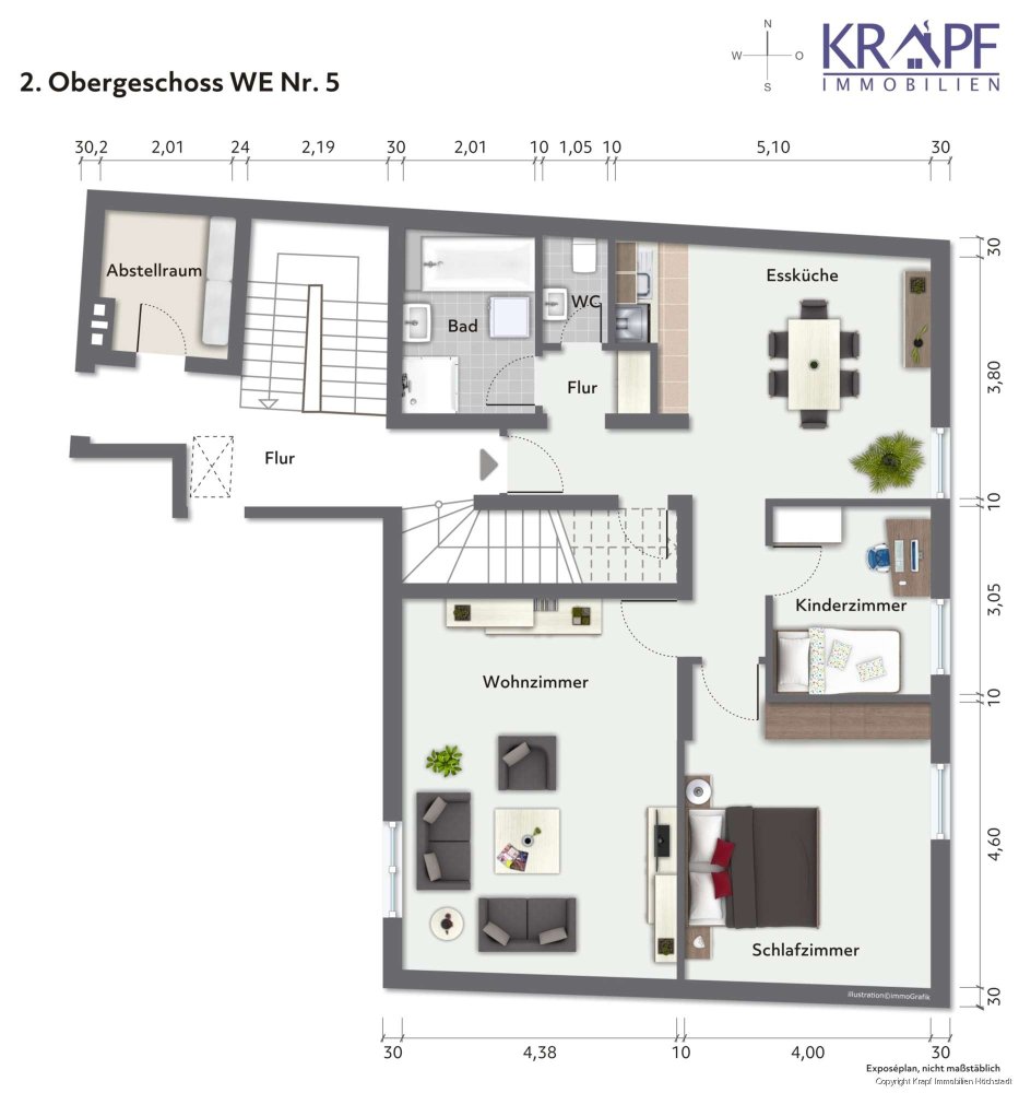2 غرف نوم شقة في Erlangen-Hochstadt, Germany رقم 262087