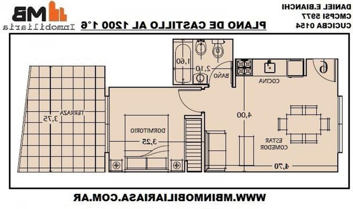 استوديو في Buenos Aires, Argentina رقم 76380