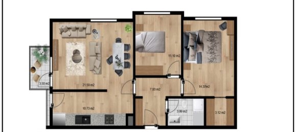 2-Zimmer Wohnung in Avsallar, Turkey, Nr. 14615 24