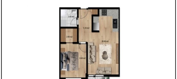 2-Zimmer Wohnung in Avsallar, Turkey, Nr. 14615 23