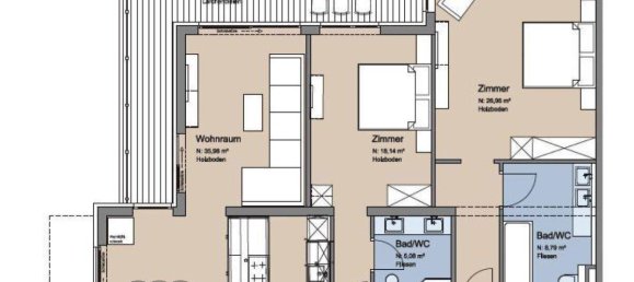 3 rooms Apartment in Zell am See, Austria No. 17351 7