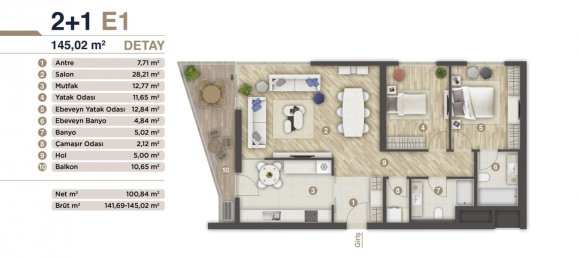 شقة 2+1 في Izmir, Turkey رقم 13446 14