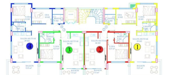 Ático de 2 habitaciónes en Avsallar, Turkey No. 29957 2