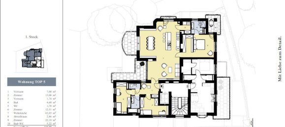 4-salle Appartement à Dobling, Austria No. 152050 10