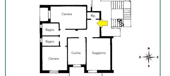 3غرفة شقة في Arese, Italy رقم 6026 2