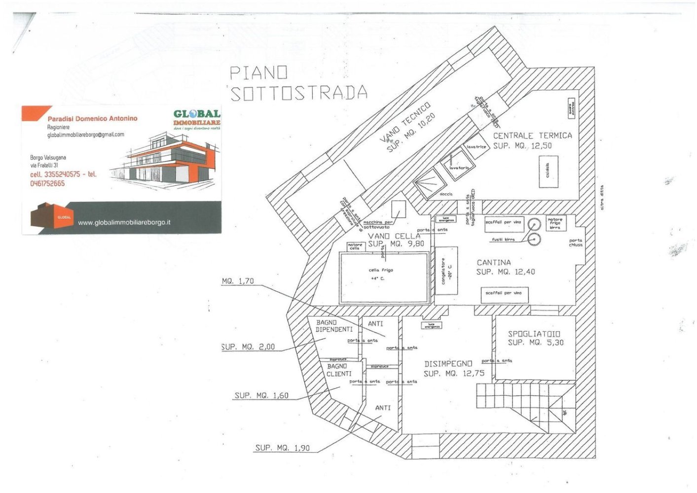 Gewerbliche Immobilie in Seren del Grappa, Italy 204m², Nr. 137245