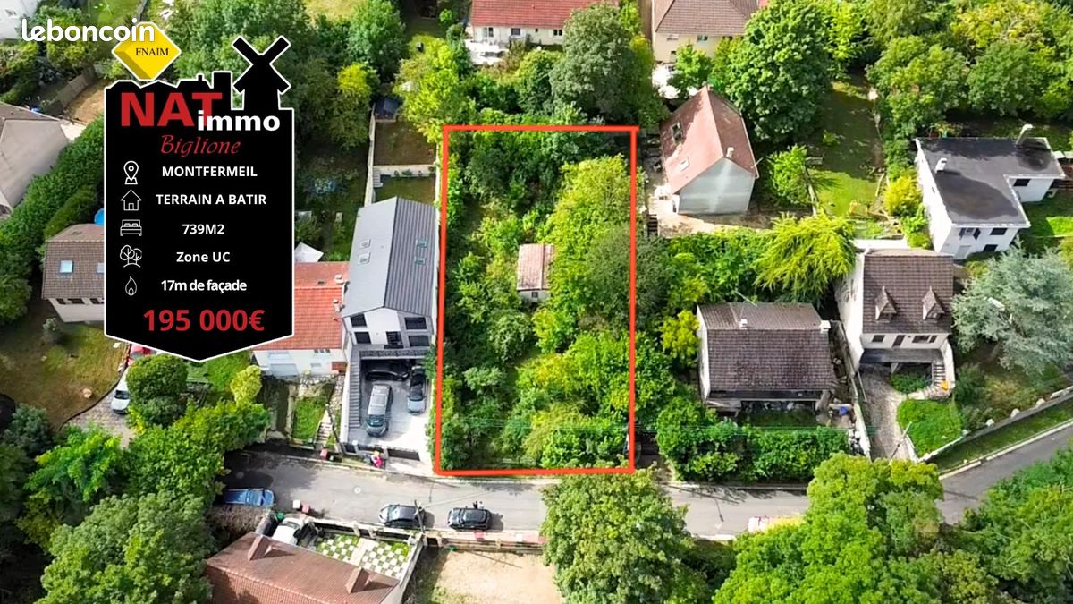 Grundstück in Montfermeil, France 739m², Nr. 328602