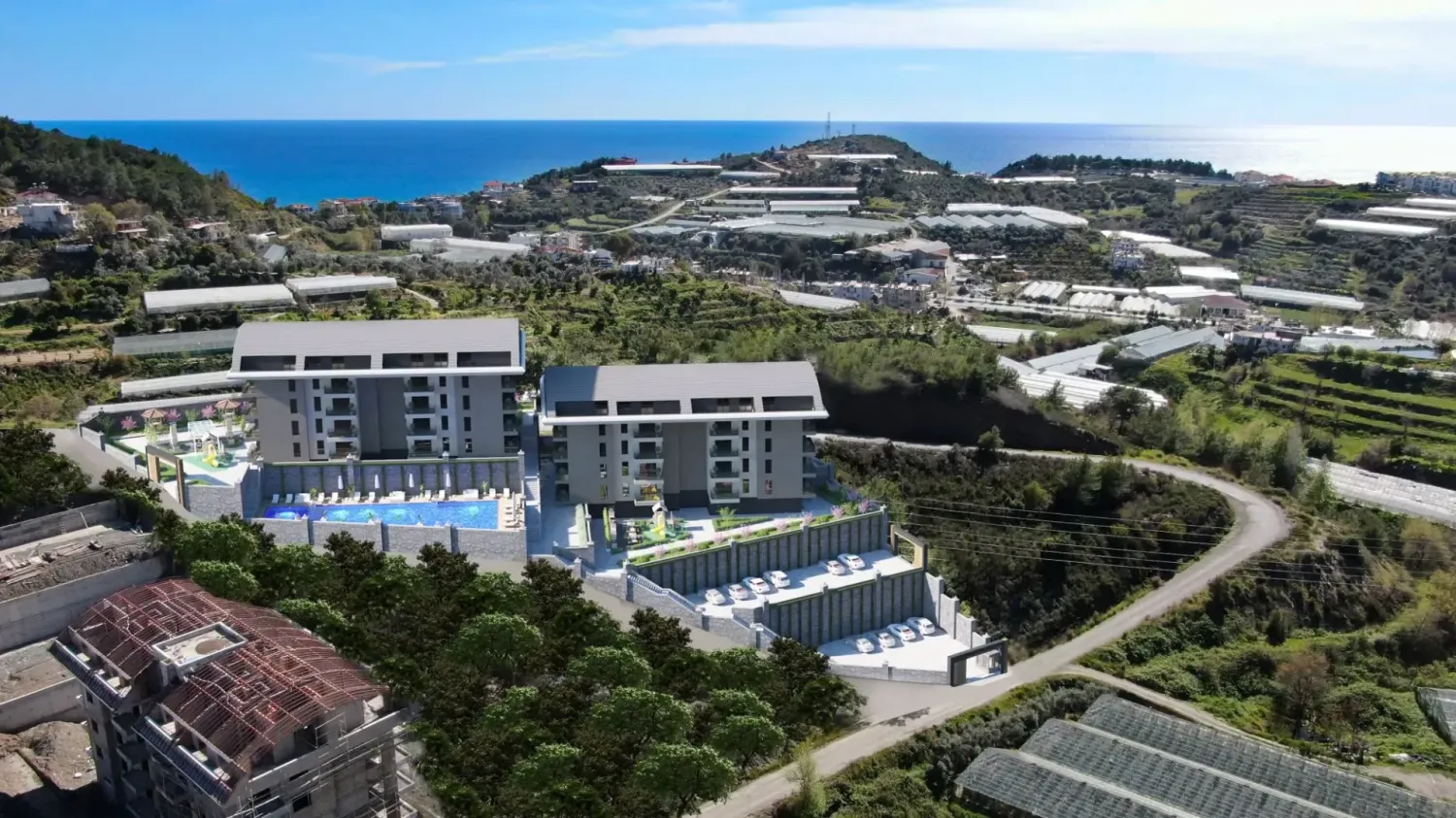 Квартира 1+1 в Конаклы, Турция № 51292