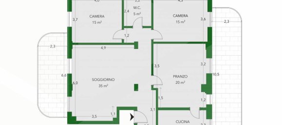 4 rooms Apartment in Bari, Italy No. 23651 4