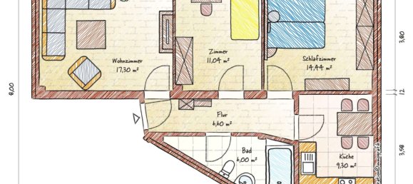 3غرفة شقة في Bremen, Germany رقم 82779 5