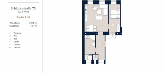 2-Zimmer Wohnung in Leopoldstadt, Austria, Nr. 192047 11