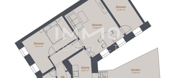 Квартира с 3 комнатами в Пенцинг, Австрия № 189229 2