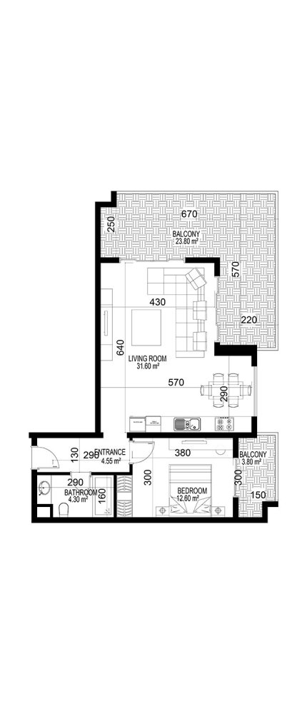 Apartamento de 1+1 en Yekta Kingdom Premium, Mahmutlar, Turkey No. 38450 1