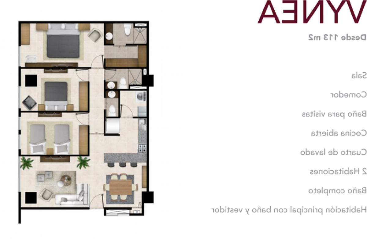 3 Schlafzimmer Wohnung in Lerma, Mexico, Nr. 211987