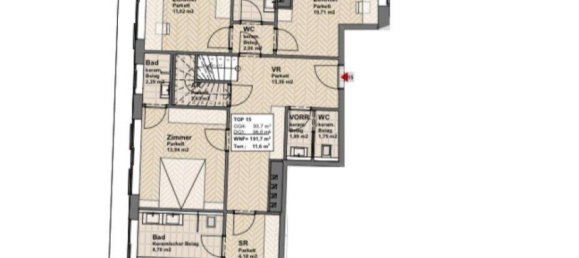 5 rooms Duplex in Wieden, Austria No. 160775 14