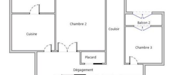Квартира с 3 спальнями в Вилёрбан, Франция № 286392 3