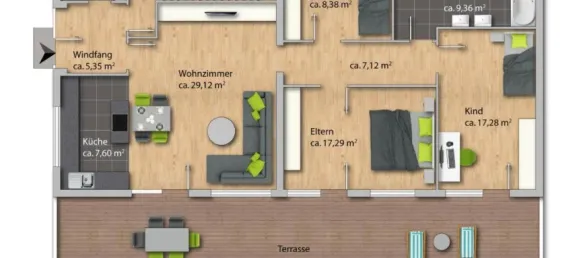 Бунгало с 4 спальнями в Вальдсхут, Германия № 286296 10