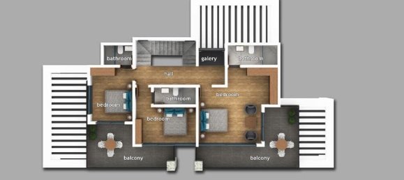 Вилла 4+1 в Фетхие, Турция № 27528 10