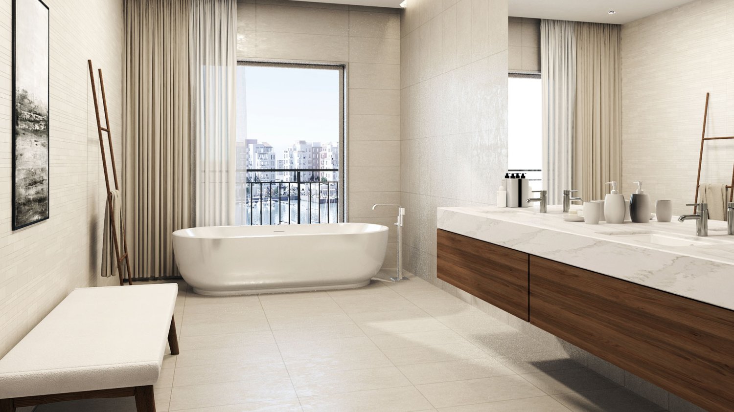 Квартира с 4 спальнями в LE CIEL APARTMENTS, Дубай, ОАЭ № 58397