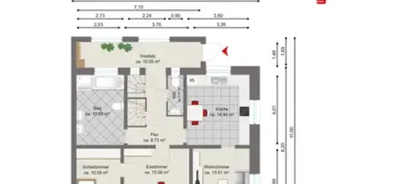 Adosado de 3 dormitorios en Hof, Germany No. 192453 22