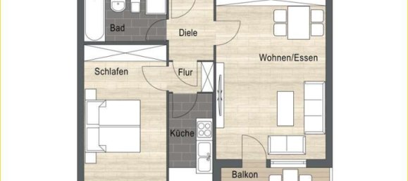 Квартира с 1 спальней в Эрдинг, Германия № 18045 6