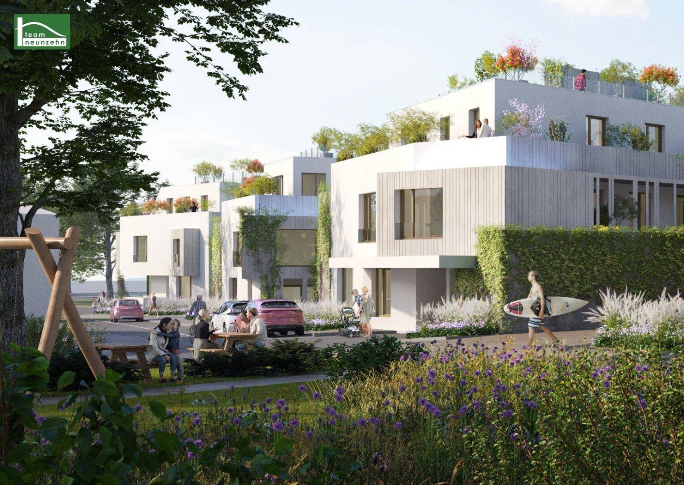 Квартира с 2 комнатами в Подерсдорф ам Зе, Австрия № 181868