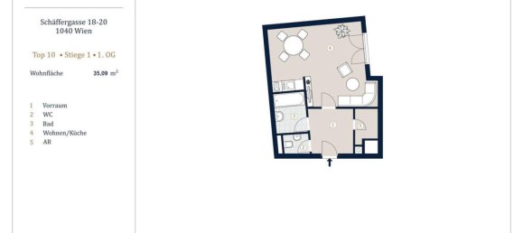 Studio in Wieden, Austria No. 131905 3