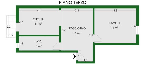 2غرفة شقة في Bologna, Italy رقم 34352 41