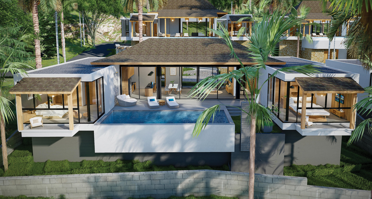 Вилла с 3 спальнями в Самуй, Таиланд № 65179